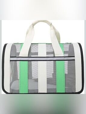 Summer Cat Carrier Bag Soft-Sided Travel Ready Ventilated Mesh Secure Lock
